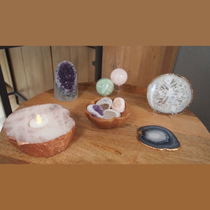 4 Seer Stones: Rose, Smokey, Crystal, Amethyst - Interiors in Balance