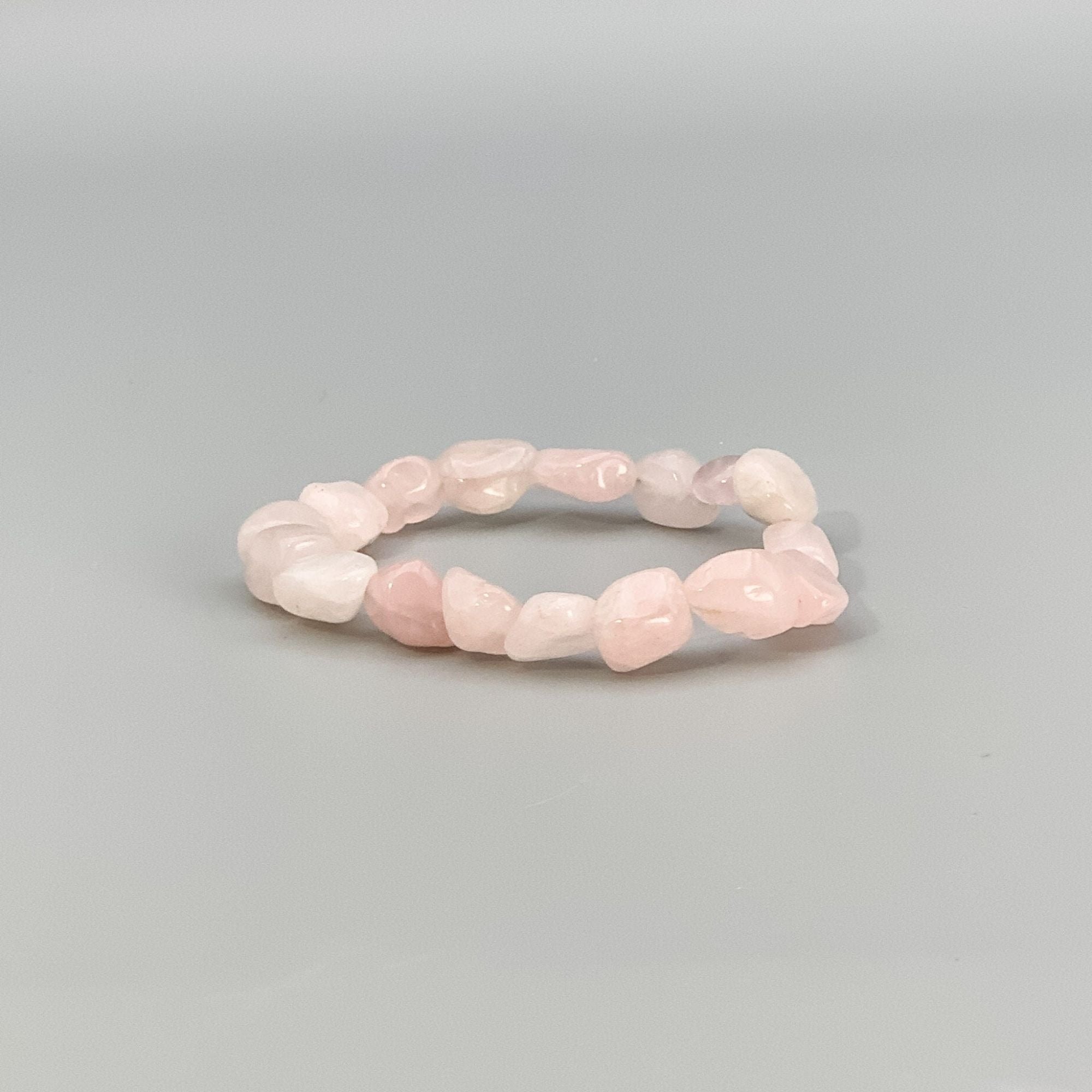 Rose Quartz Chakra Boho Stretch Bracelet