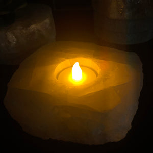 Rose Quartz Succulent & Tea Light Candle Holder - Interiors in Balance