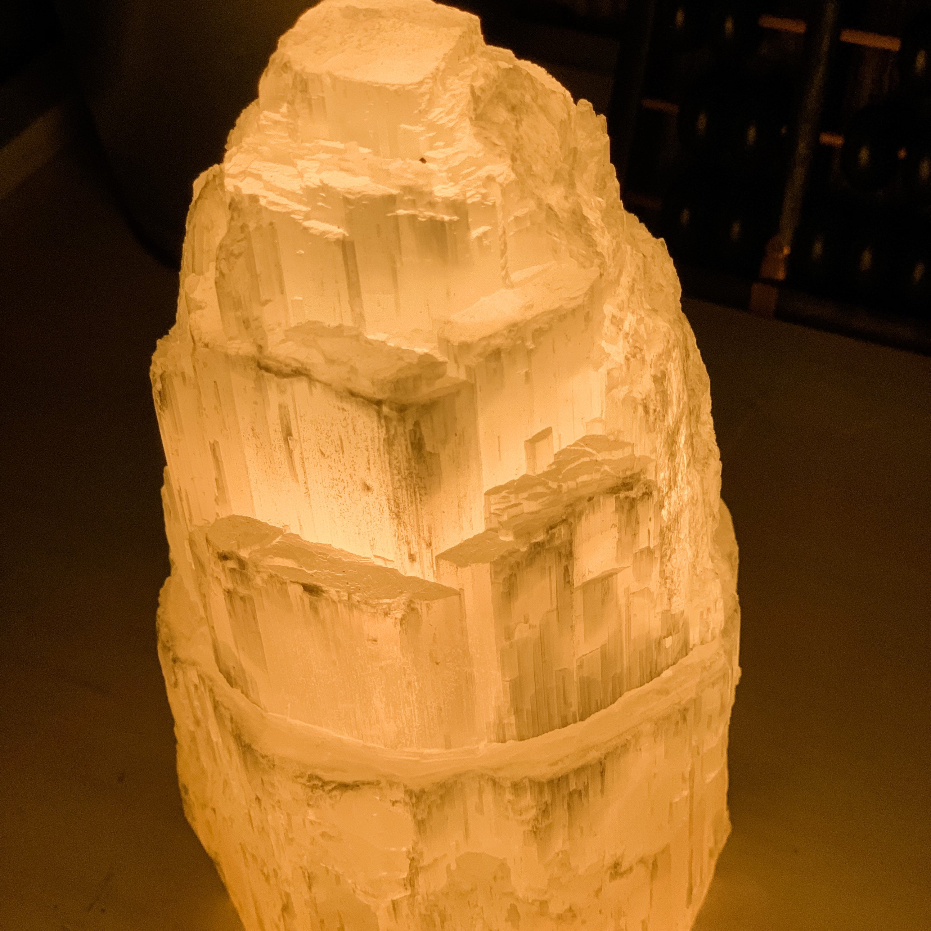 Selenite Skyscraper Tower Lamp - Interiors in Balance