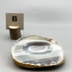 Agate Dish, Natural Stone (B)
