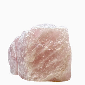 Pink Crystal Bookends, Flawless Natural Rose Quartz Bookends, Boho Luxe, Real Gem Book Ends, Unique, Heavy, Short Bookends, 6+ lbs (LS)