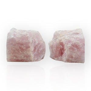 Pink Crystal Bookends, Flawless Natural Rose Quartz Bookends, Boho Luxe, Real Gem Book Ends, Unique, Heavy, Short Bookends, 6+ lbs (LS)