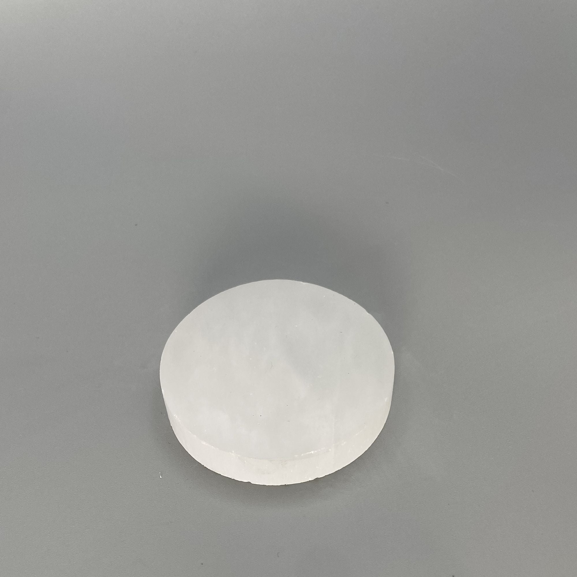 Small Round Selenite Charging Plate 2.5-Inches