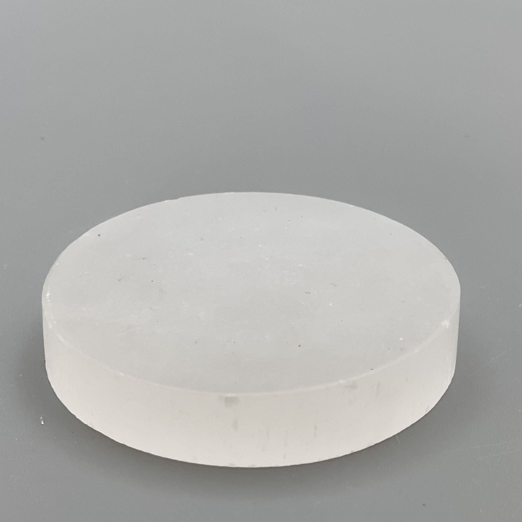 Small Round Selenite Charging Plate 2.5-Inches