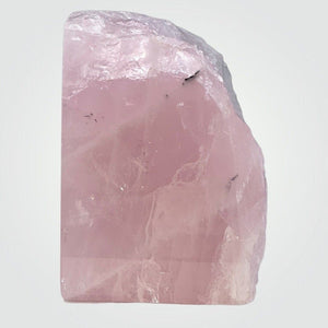 Crystal Bookends, Rose Quartz w/ Natural Characteristics & Black Tourmaline Markings, Pink Crystal Bookends, 5+ lbs. (AM)