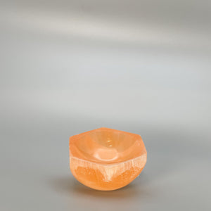 Orange Selenite, Hexagon Bowl