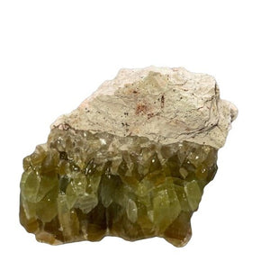 Green Calcite Free Form in its Matrix from Nature