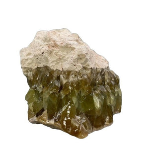 Green Calcite Free Form in its Matrix from Nature