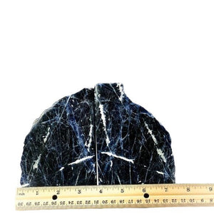 Solid Sodalite Bookends, Over 6 lbs. (A)