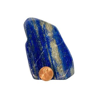 Lapis Lazuli, Large Freeform, Polished Crystal, Home Accents, Blue Chakra Stone, 12 oz. / 358g