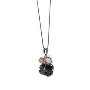 Smoky Quartz and Black Tourmaline Necklace