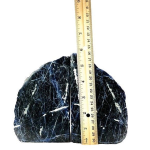 Solid Sodalite Bookends, Over 6 lbs. (A)