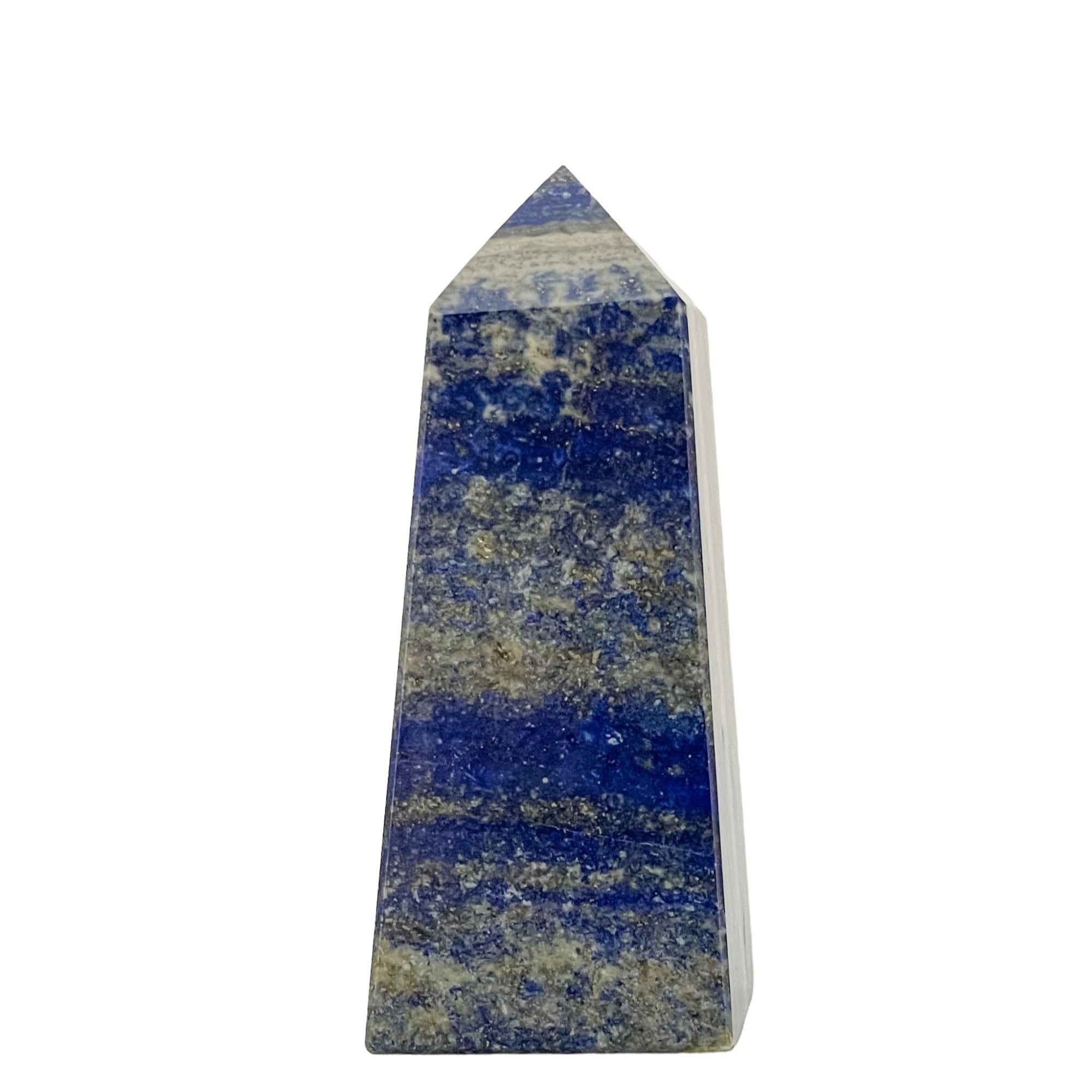 Lapis Lazuli, Large Point, Obelisk, Over 1 Pound, Polished Crystal, Mineral Collection, Blue Chakra Stone