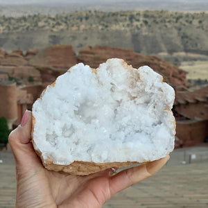 Crystal Geode, Cracked Quartz Druzy
