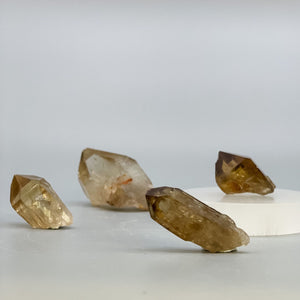 Natural Citrine Point, Rough Kundalini Points