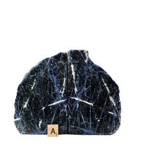 Solid Sodalite Bookends, Over 6 lbs. (A)