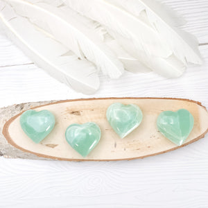 Caribbean Calcite Heart 2" - INTERIORS IN BALANCE