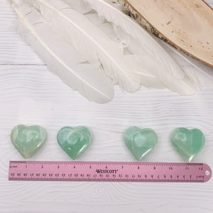 Caribbean Calcite Heart 2" - INTERIORS IN BALANCE