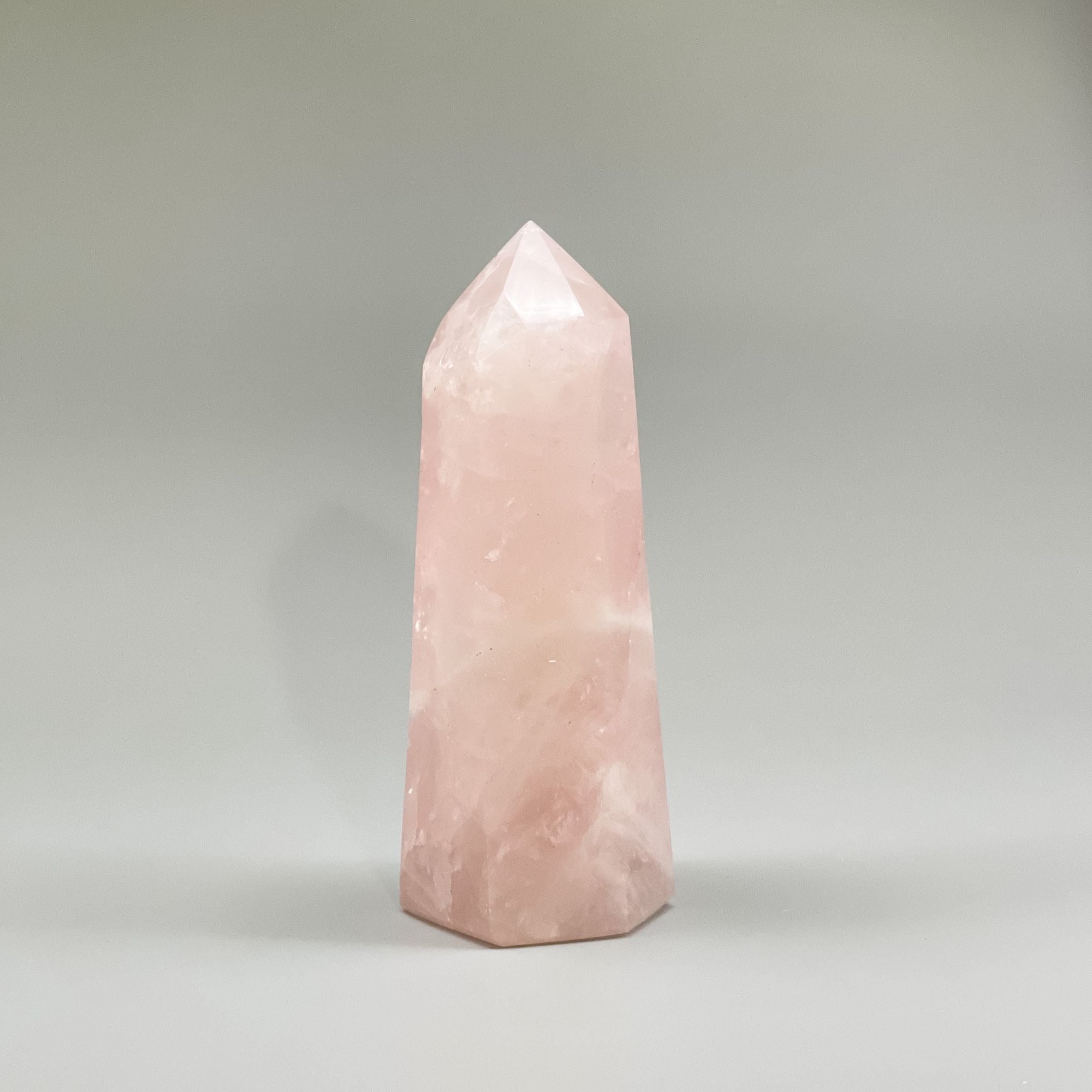 5” rose quartz tower good