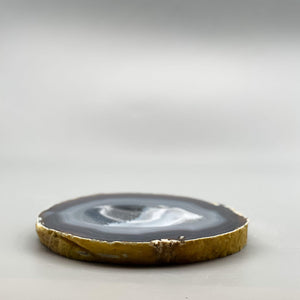 Natural Agate Dish, Blue and Gray (D)