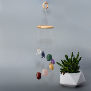 Chakra Stone Mobile, Crystal Wind Chime