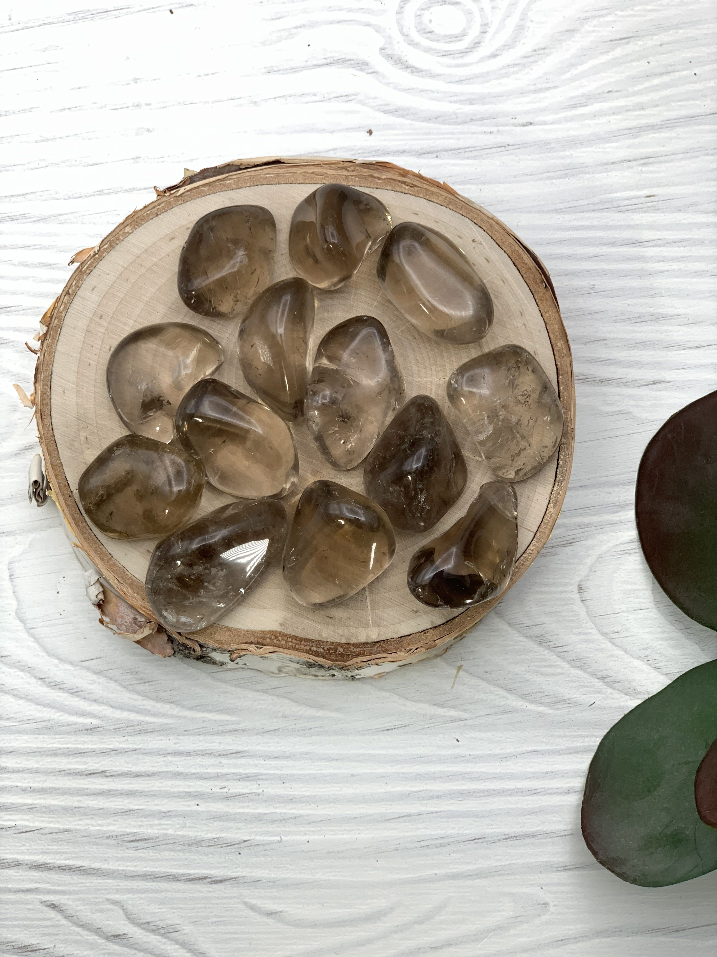 Smoky Quartz Tumbled Stone - Interiors in Balance