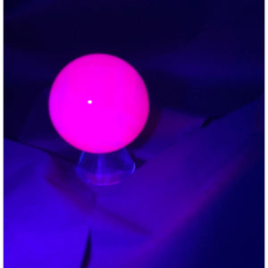 Pink Calcite Sphere, Glows Florescent