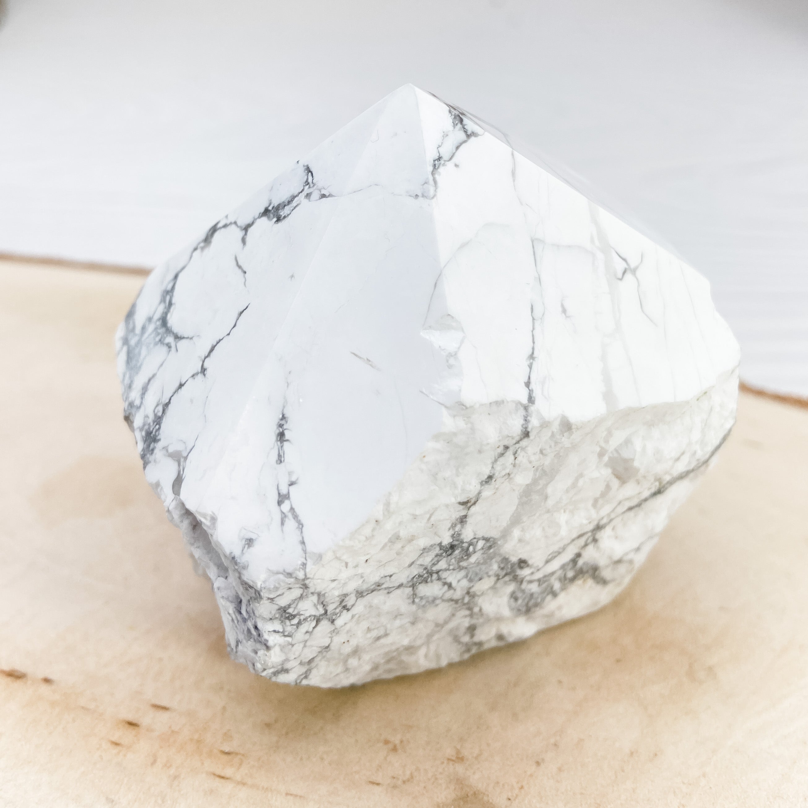 White Howlite Energy Generator Point