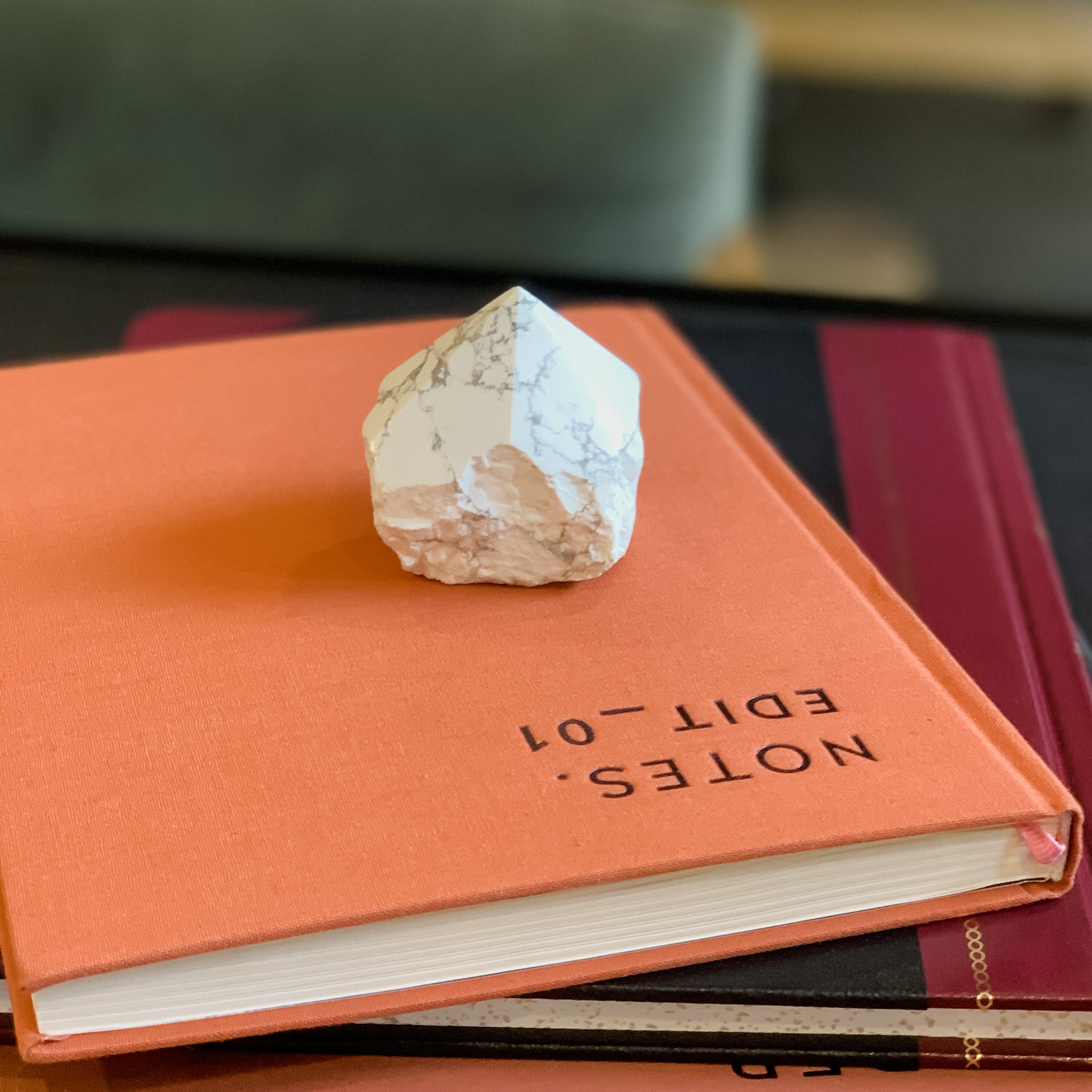 White Howlite Energy Generator Point