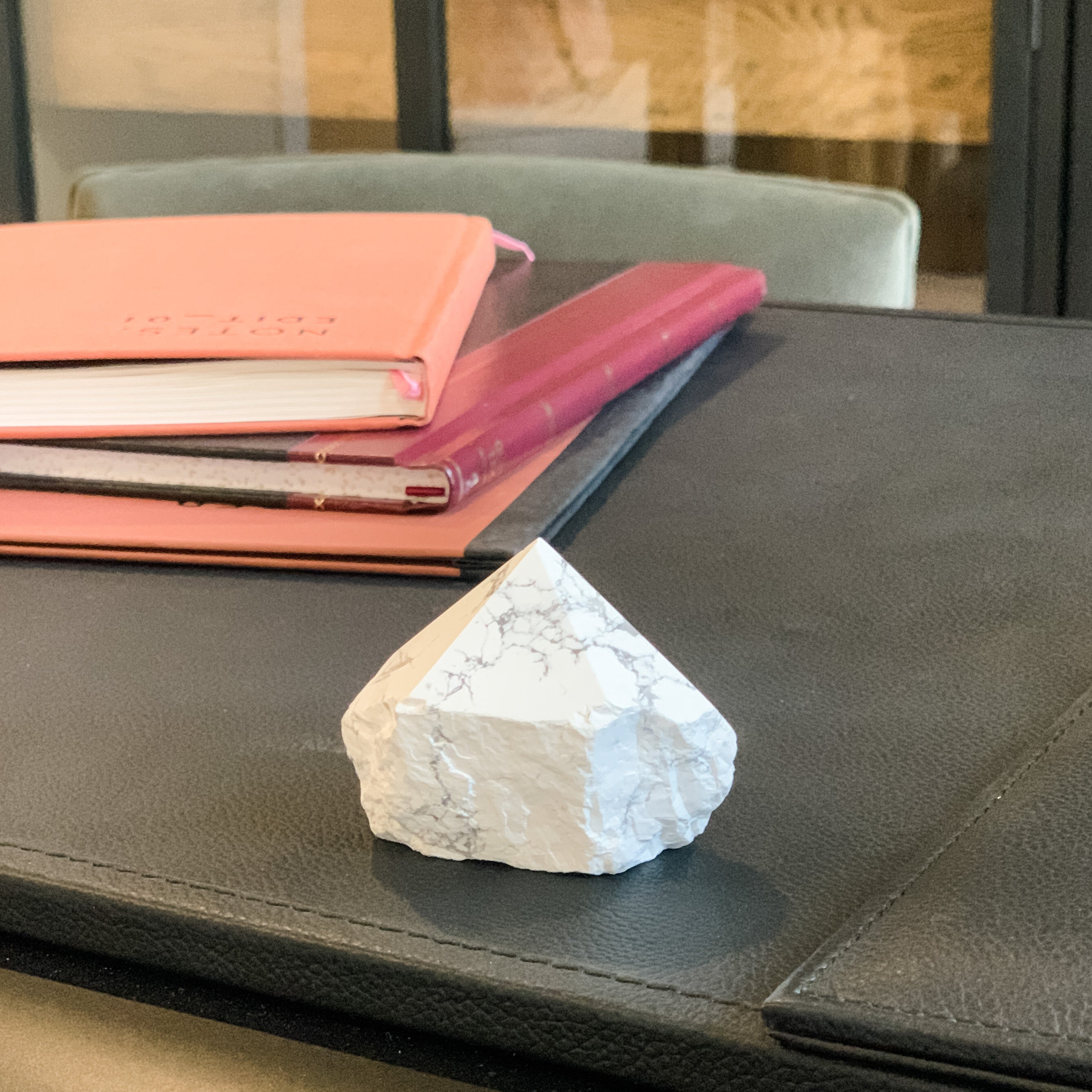 White Howlite Energy Generator Point