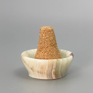 Palo Santo Cone & Green Onyx Bowl 2”,