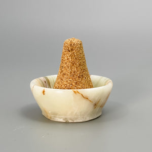 Palo Santo Cone & Green Onyx Bowl 2”,