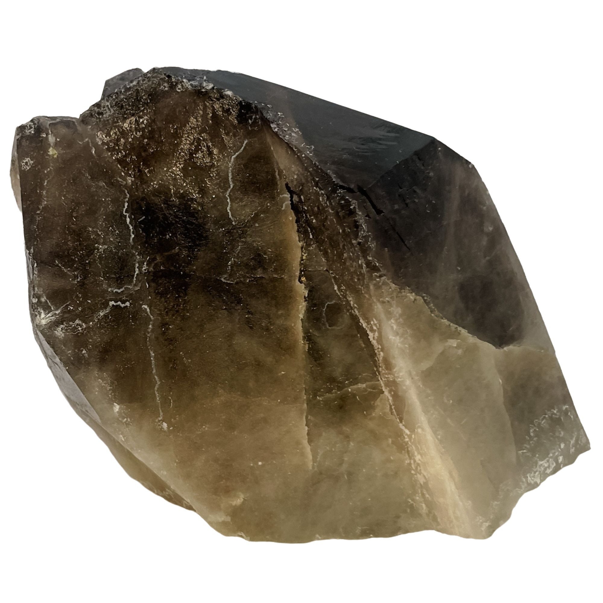 Large Points Smoky Quartz Crystal Cluster