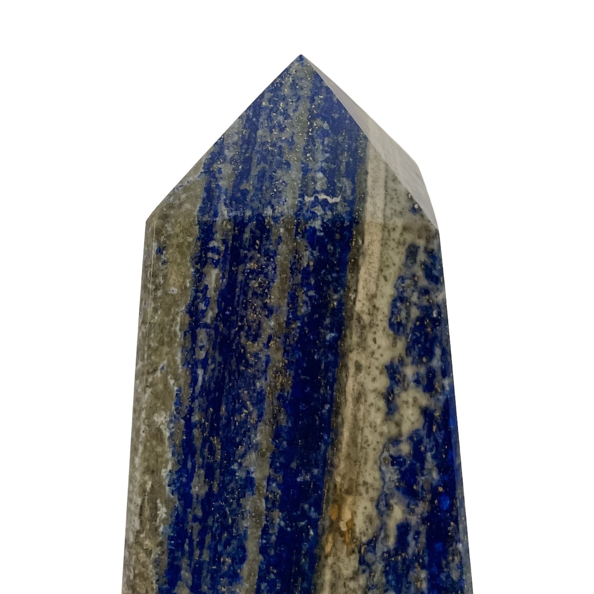 Lapis Lazuli, Large Point, Obelisk, Over 1 Pound, Polished Crystal, Mineral Collection, Blue Chakra Stone