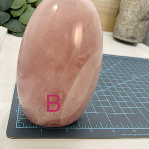 Rose Quartz Crystal, Polished Freeform