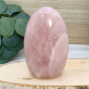 Rose Quartz Crystal, Polished Freeform