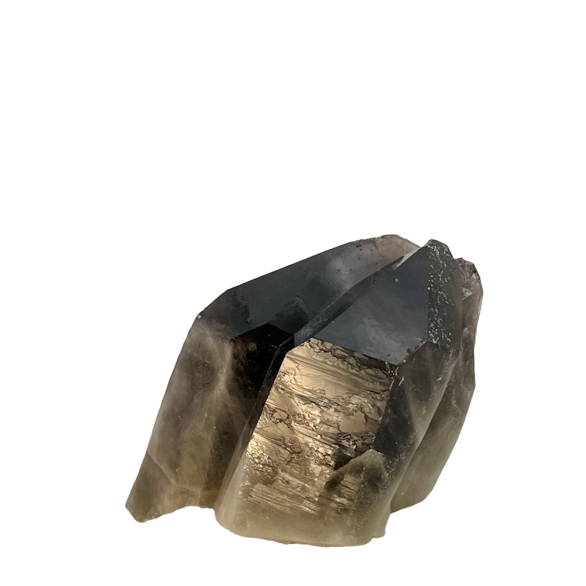 Large Points Smoky Quartz Crystal Cluster