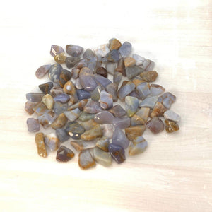Blue Chalcedony, Demure Crystal, Tumbled Nugget (3 Stones Per Order) - Interiors in Balance