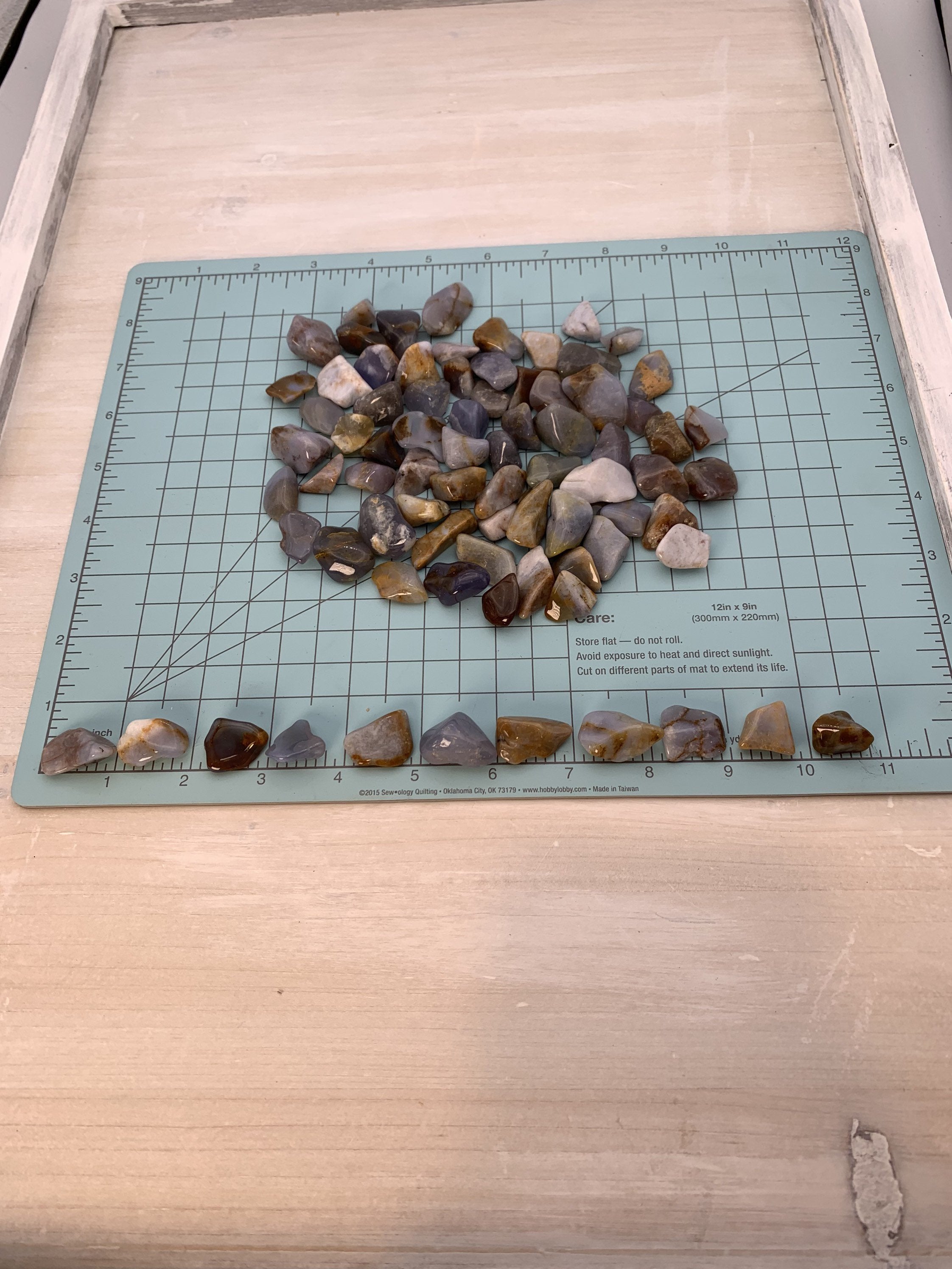 Blue Chalcedony, Demure Crystal, Tumbled Nugget (3 Stones Per Order) - Interiors in Balance