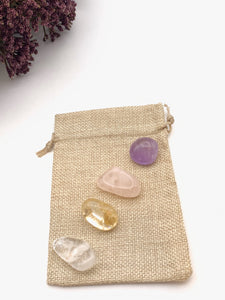 Relaxation & Inspiration Crystal Set (4 stones) - Interiors in Balance