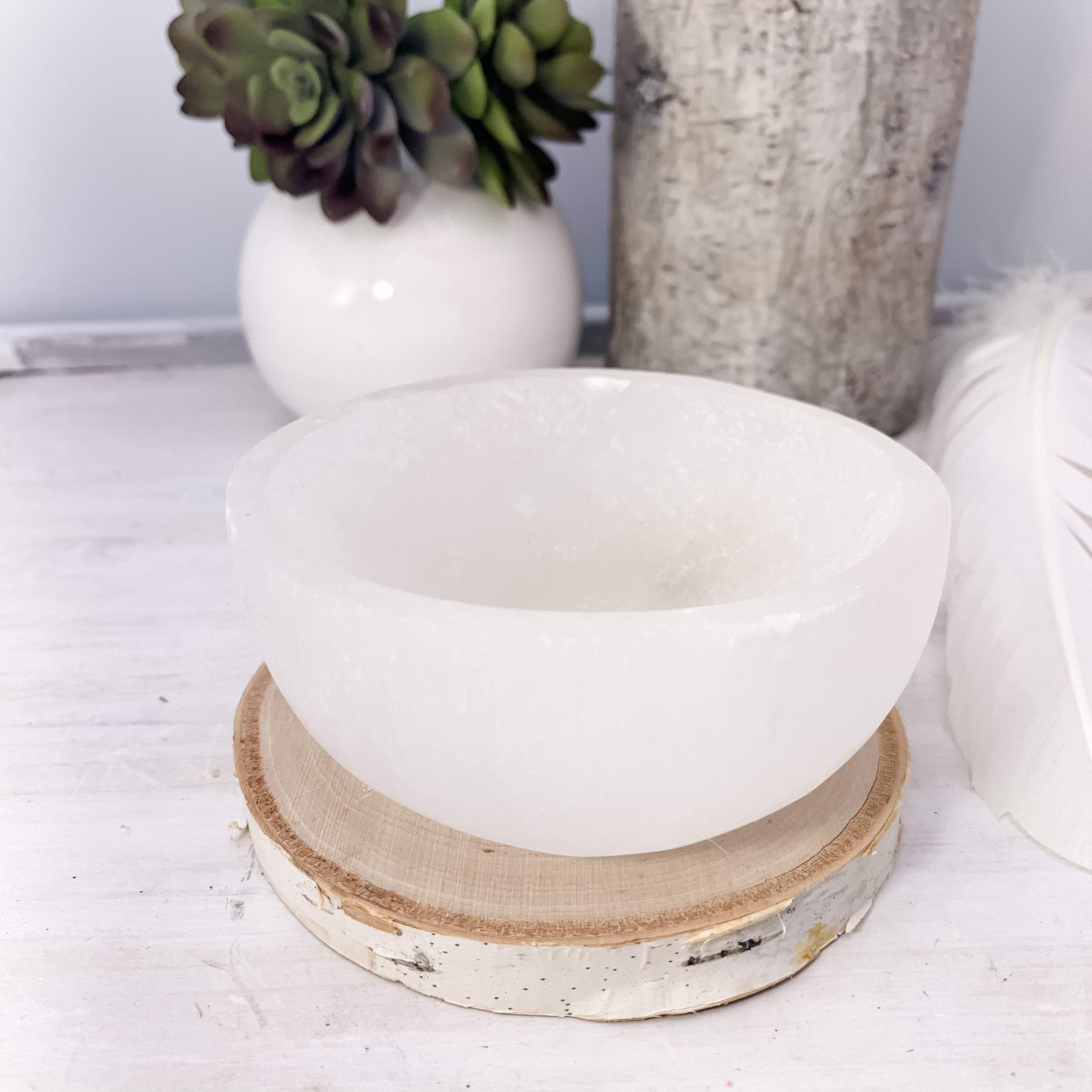 Moroccan Selenite Bowl - Interiors in Balance