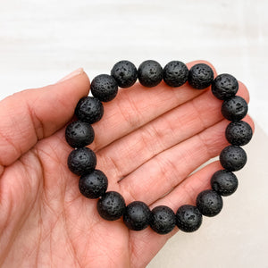 Volcanic Lava Rock Bracelet - Interiors in Balance