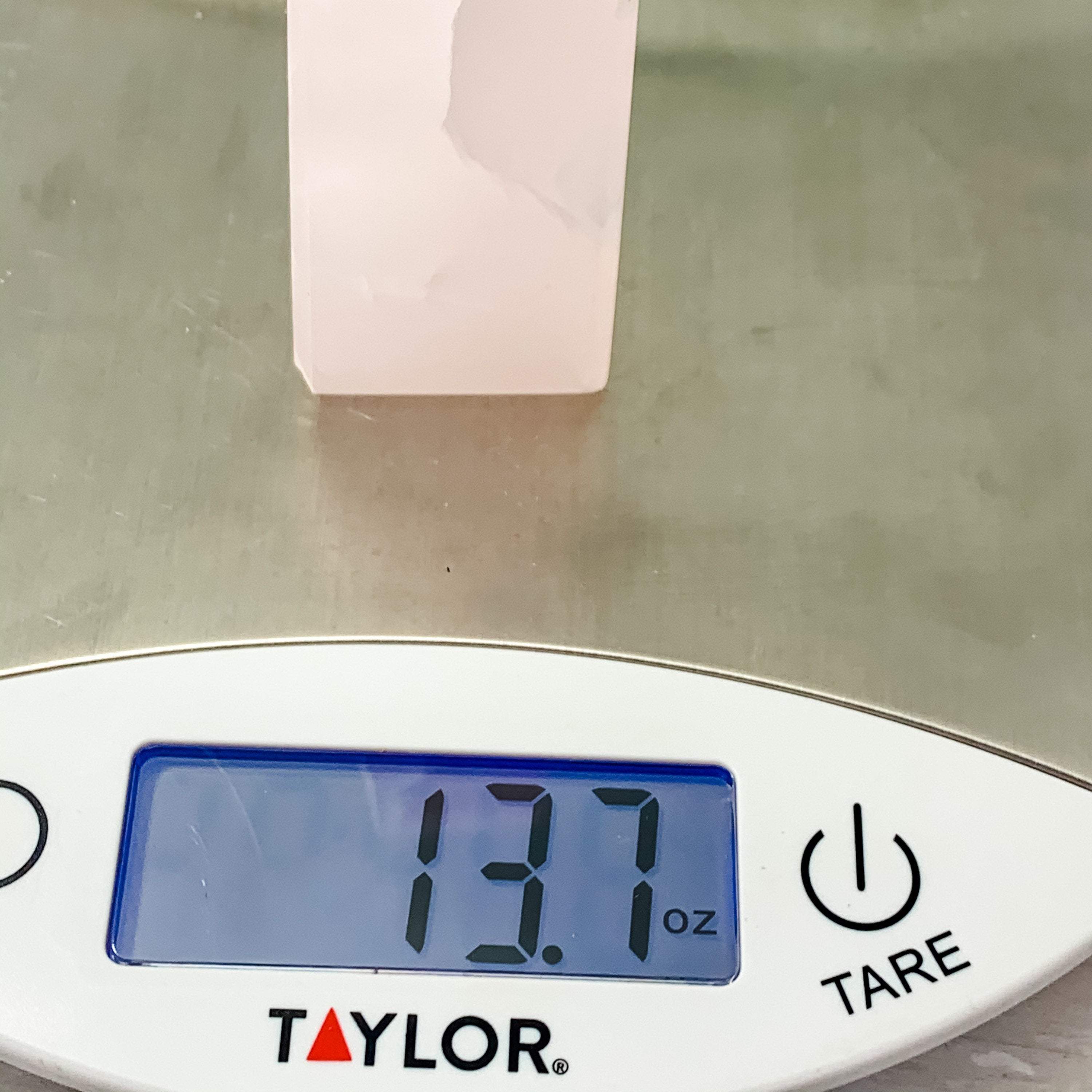 Pink Calcite Crystal Tower, Point, Obelisk - Interiors in Balance