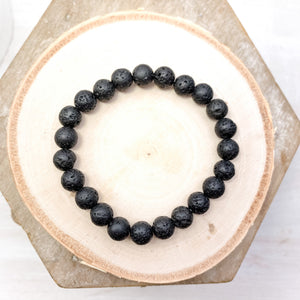 Volcanic Lava Rock Bracelet - Interiors in Balance