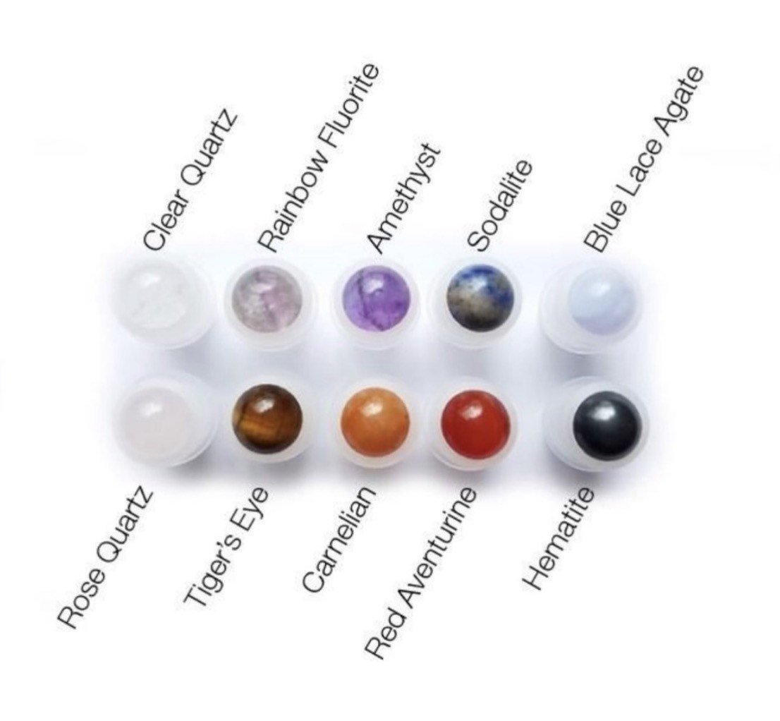 Chakra Crystals for doTERRA Essential Oil Blends - Interiors in Balance