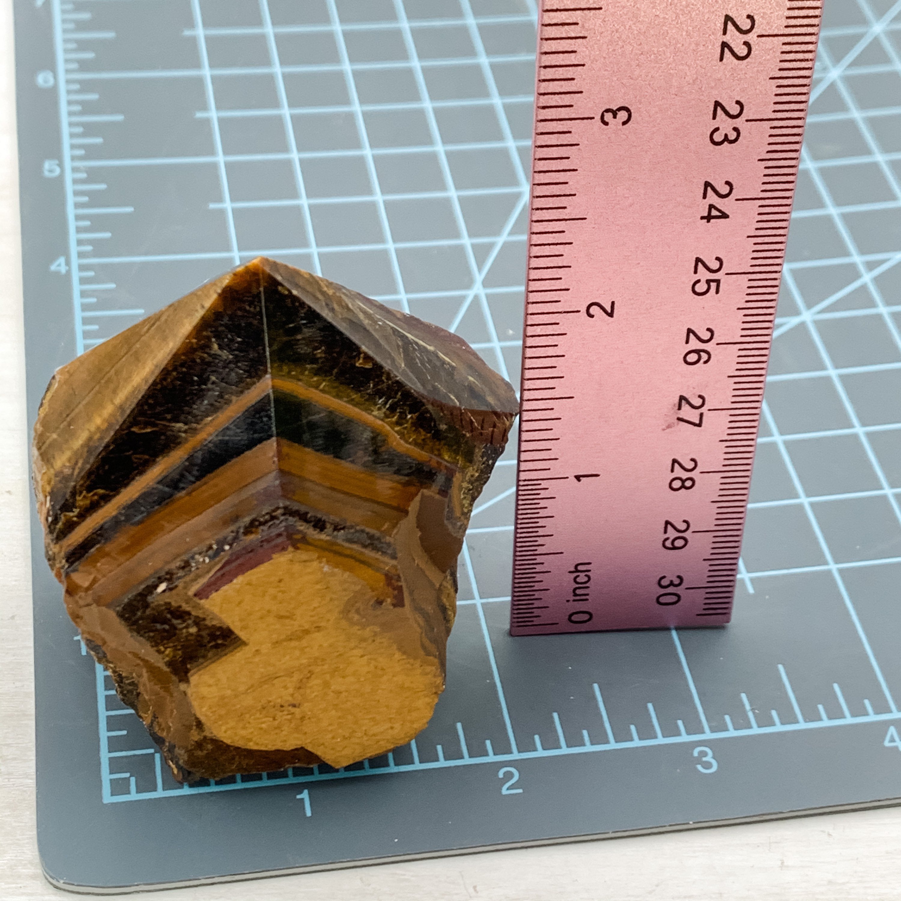 Tiger’s Eye Crystal Rough Polished Point Energy Generator - Interiors in Balance