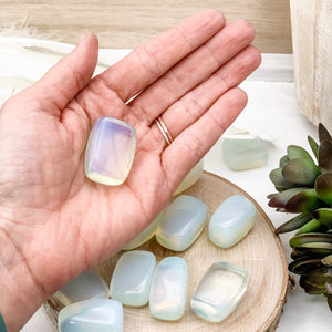 Opalite Tumbled Crystal, Polished Stone - Interiors in Balance