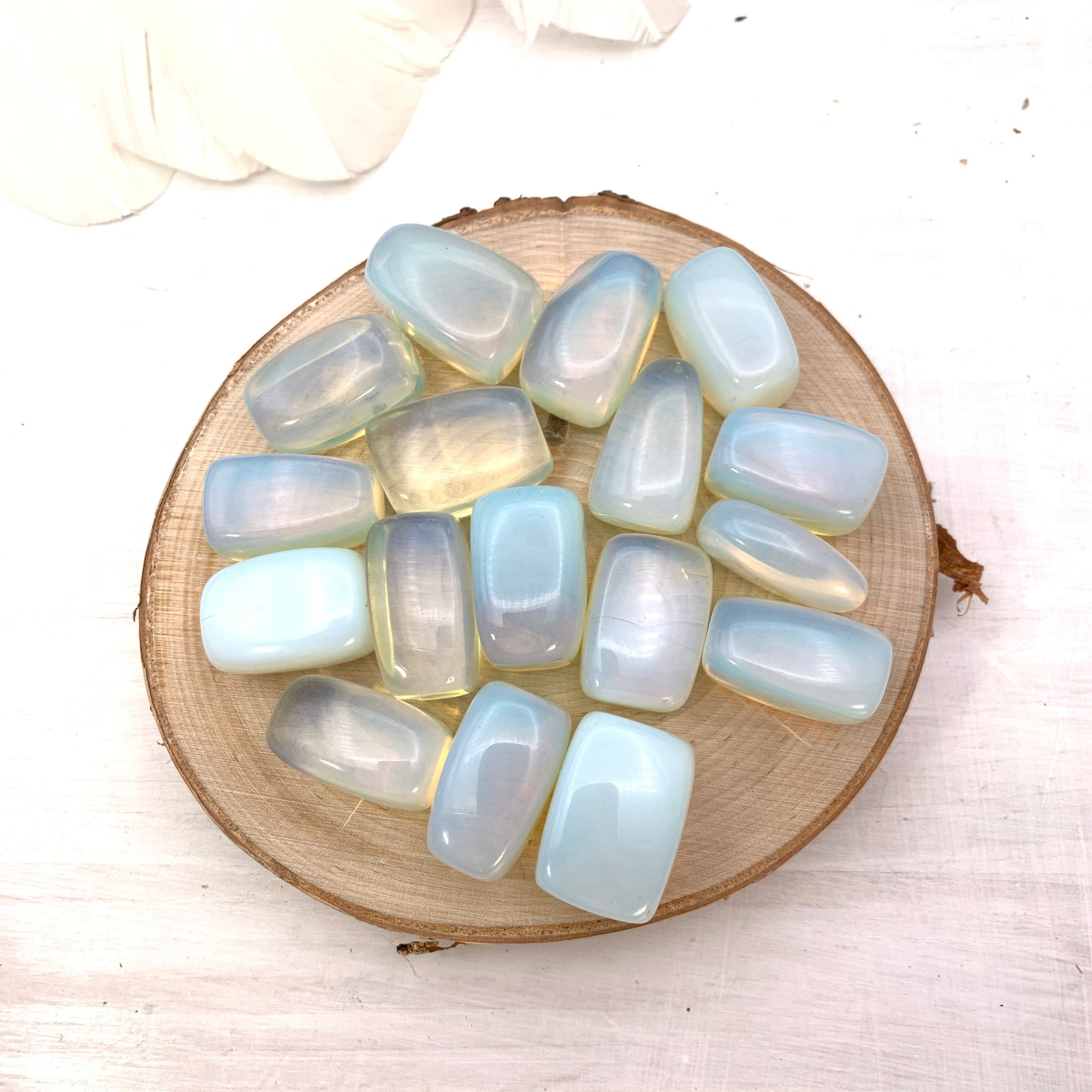Opalite Tumbled Crystal, Polished Stone - Interiors in Balance
