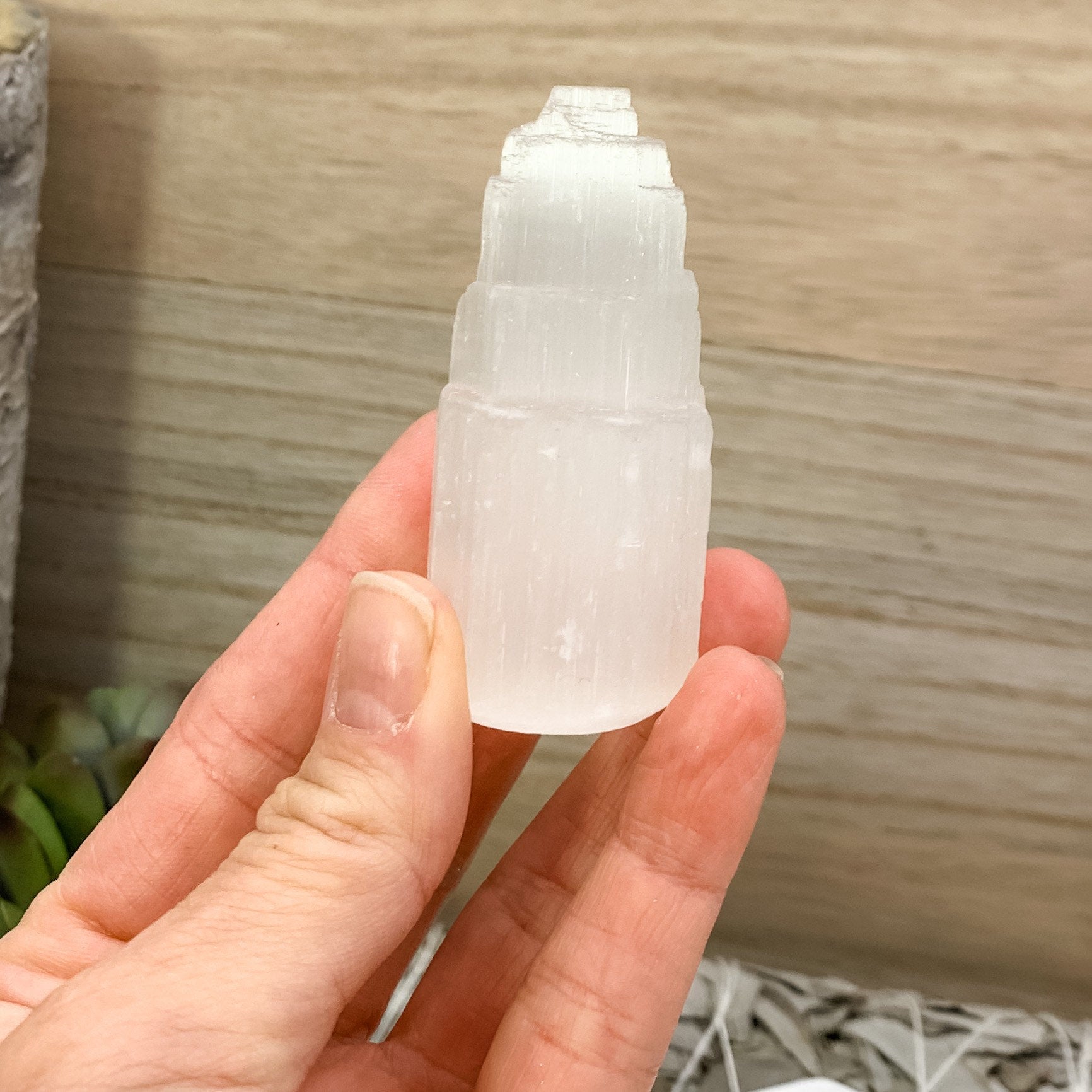 Selenite Moroccan Mini Tower Skyscraper - Interiors in Balance